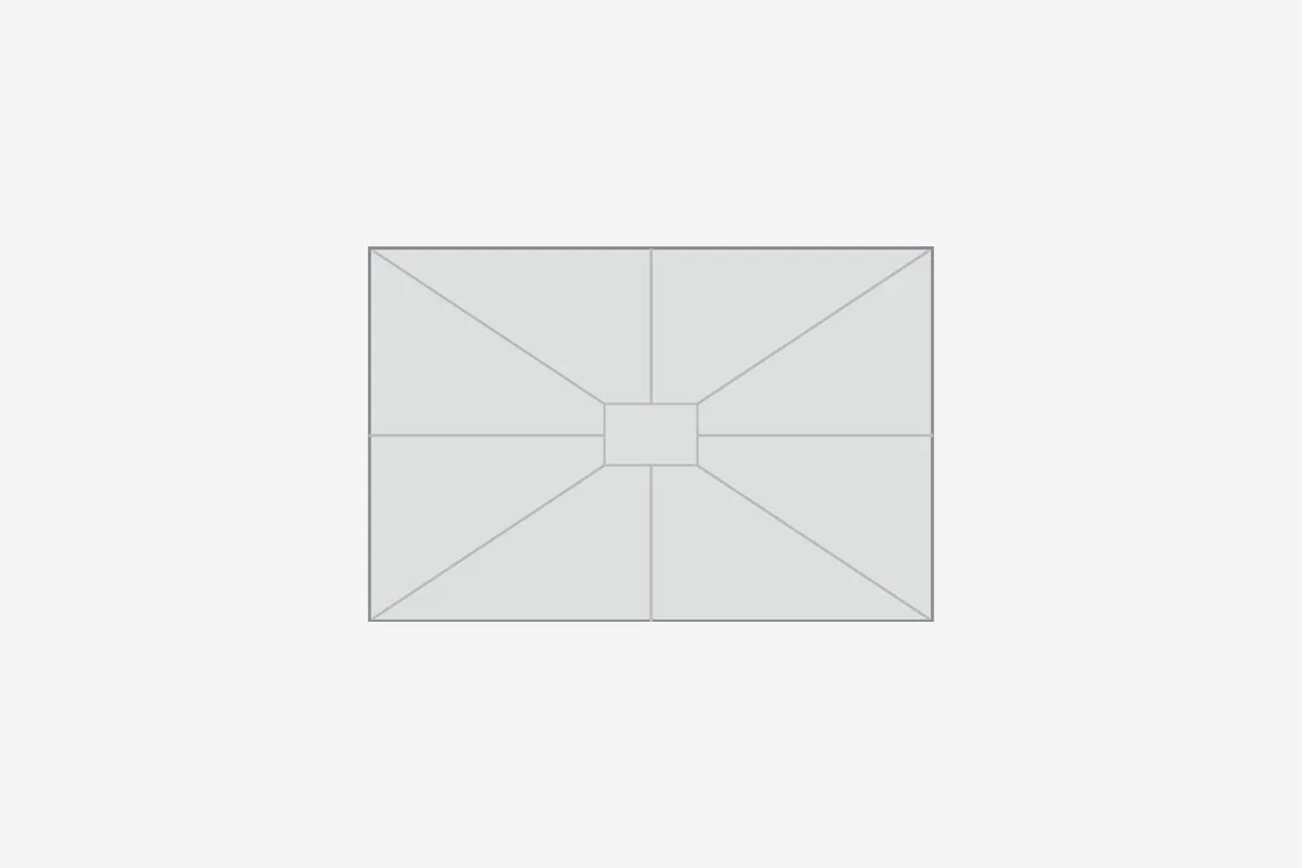 3.5m x 2.3m Rectangle Canopy