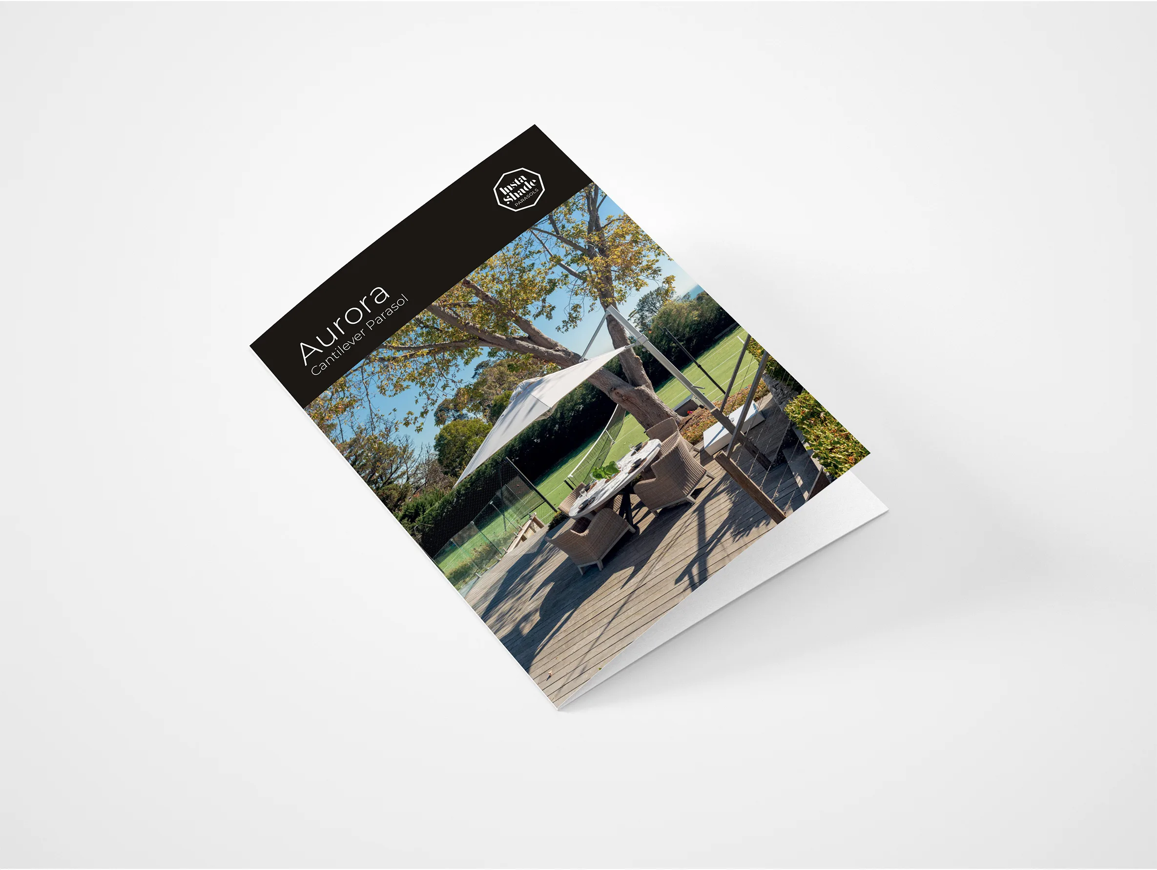 Aurora Parasol A5 Brochure by Instashade